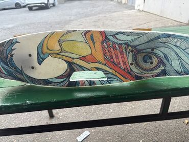 VAZ (LADA): Skateboard deki (taxta) – rəngarəng qrafik naxışlı dizayn - Tip