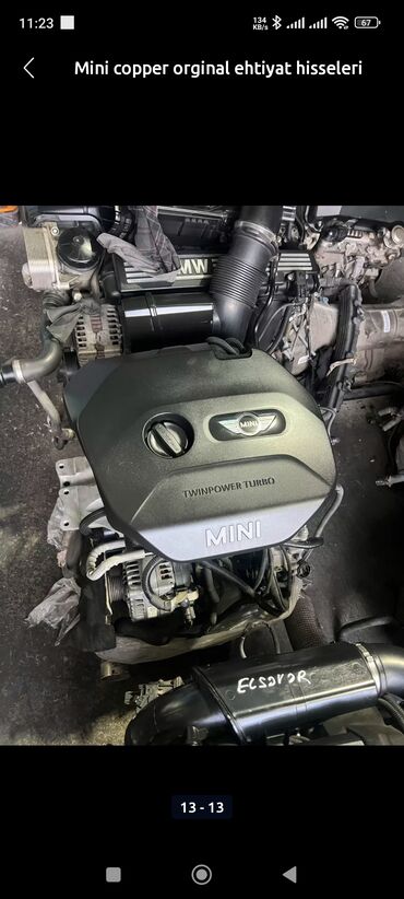 mini cooper 2009: Mini Cooper avtomobilləri üçün nəzərdə tutulmuş mühərrik. Turbo