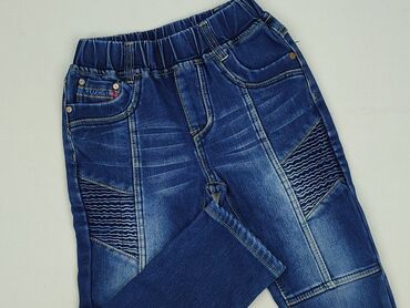 spodnie z szelkami dla chłopca: Jeans, 5-6 years, 110/116, condition - Very good