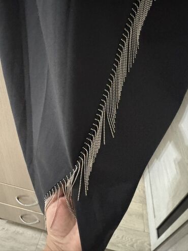 коктейльные платья в пол: Вечернее платье, Коктейльное, Короткая модель, Полиэстер, С рукавами, Стразы, XL (EU 42)