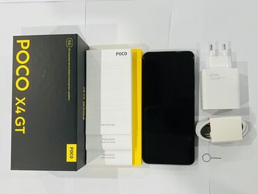 Poco: Poco X4 GT, 256 GB, rəng - Boz, Zəmanət, Sensor, Barmaq izi
