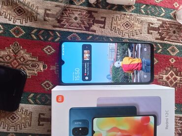 Xiaomi: Xiaomi Redmi 12C, 128 GB, rəng - Boz, 
 Barmaq izi, İki sim kartlı, Face ID