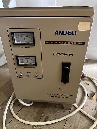 ampermetir: ANDELI SVC-7500VA – AC Automatic Voltage Regulator.lazer qparati ucun — 2