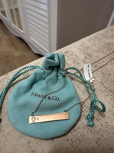 xonca bezemek: Boyunbağı, Tiffany, Çəhrayı qızıl, 750 Əyar, 4 g — 1