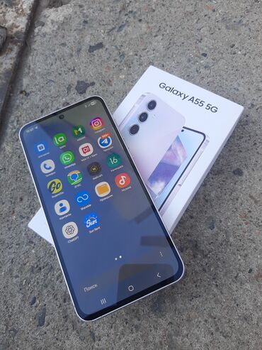 простой телефон самсунг: Samsung Galaxy A55, Б/у, 256 ГБ, цвет - Фиолетовый, 2 SIM