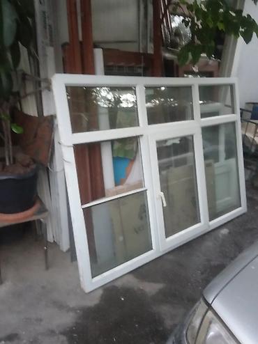 Plastik pəncərələr: İşlənmiş İkiqat şüşə paketi Plastik pəncərə, Еni: 108 sm, Uzunluğu: 156 sm — 22