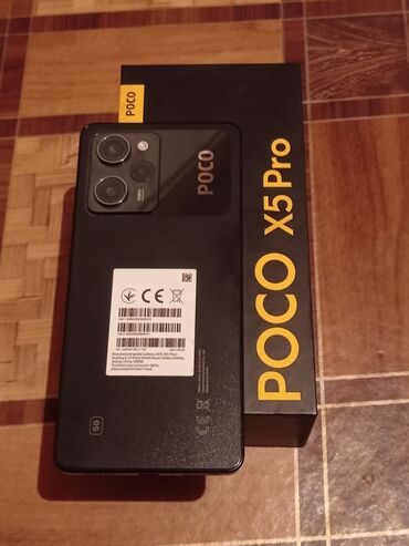 Poco X5 Pro 5G, Б/у, 256 ГБ, цвет - Черный, 1 SIM, 2 SIM