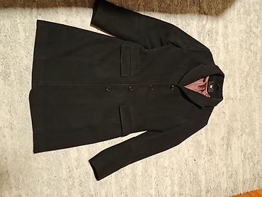 pull and bear dzemperi: Elegantni ženski kaput – crni, klasičnog kroja, dužine do iznad — 1