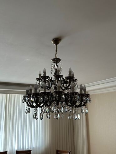 listur: Çılçıraq, 10 və daha çox lampa, Metal