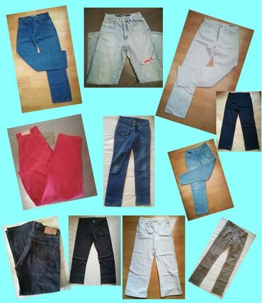 zemax farmerke: Rasprodaja! Paket 11 kom farmerke, pantalone sve za 1200 din, vel M