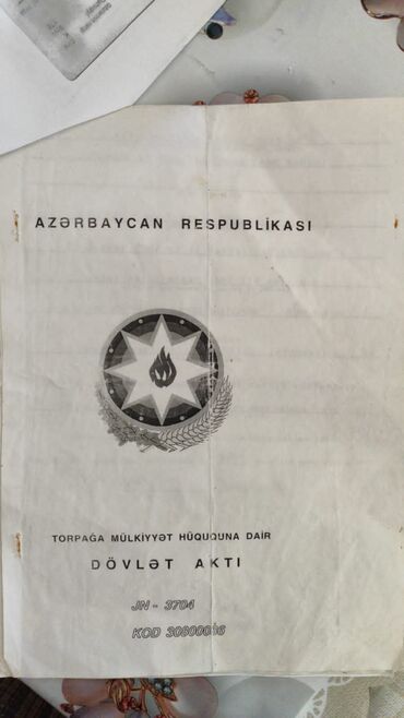 kənd əhmədlidə həyət evləri: 60 соток, Для сельского хозяйства, Собственник, Договор