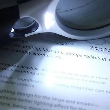 Ostali proizvodi za kuću: Lupa sa LED svetlom 3LED NOVO. OPIS PROIZVODA: Led ručna lupa sa — 7