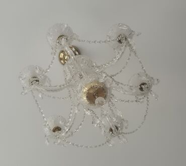 Ev üçün dekor: Çılçıraq, 6 lampa, Xrustal