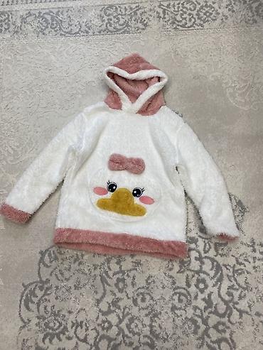 boş şalvar: L /M ölü yumşaq pijama dəsti - 2 hissəli: kapüşonlu üst və uzun — 1