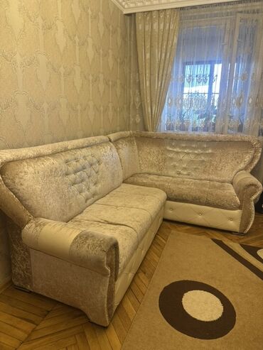 кухонный диван: Угловой диван, Раскладной, Без подьемного механизма, Велюровая ткань, Платная доставка