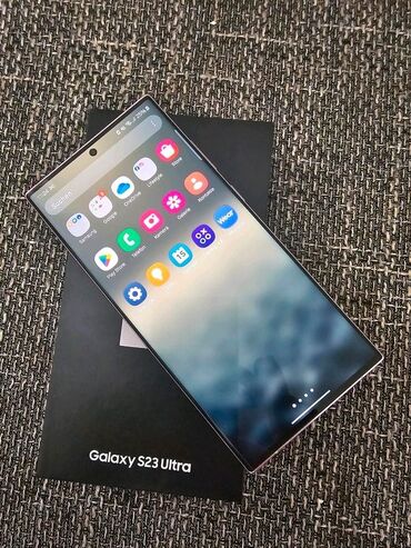 выкуп телефон: Samsung Galaxy S23 Ultra, Б/у, 256 ГБ, цвет - Зеленый, 2 SIM, eSIM