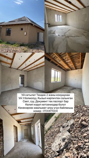 дома в селе ленинское: Үй, 75 кв. м, 3 бөлмө, Менчик ээси, ПСО (өз алдынча бүтүрүү)