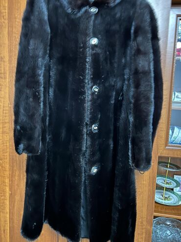 Шубы: Шуба, Норка, По колено, XL — 1