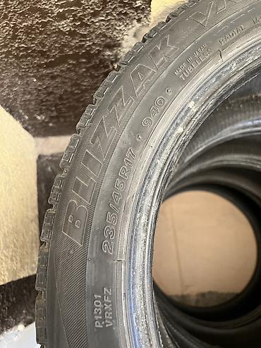 шины 235 45 r17: Шины 235 / 45 / R 17, Зима, Б/у, Комплект, Легковые, Япония, Bridgestone — 4