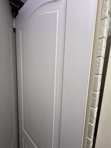 пластиковые двери межкомнатные: Межкомнатная глухая дверь, МДФ, Панельный, цвет - Белый