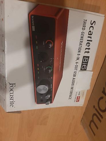 dinamik satilir: 🎧 Satılır – Focusrite Scarlett 8i6 (3-cü Nəsil) Audio İnterfeys — 2