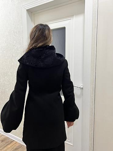 кашемировое пальто: Пальто, Зима, Кашемир, Короткая модель, Двубортная модель, С утеплителем, M — 7
