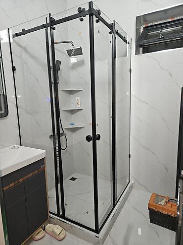 Душевые перегородки и ограждения: Душевая перегородка с двойным раздвижным механизмом — максимум — 5