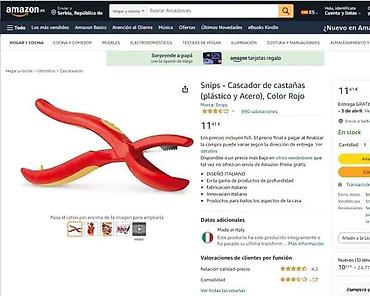 Sečice: Snips alat za zarezivanje/otvaranje kestena – crveni - Praktičan — 3