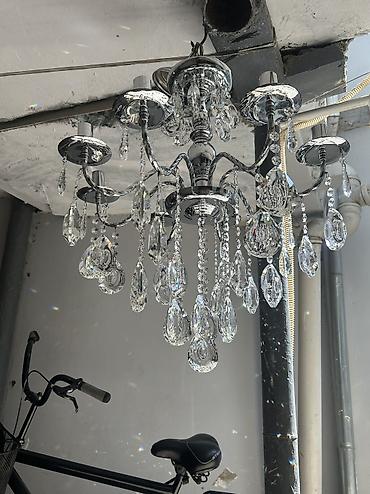 samdanlar ve saat: Çılçıraq, 8 lampa, Metal — 1