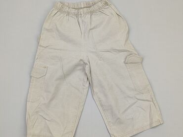 khaki spodnie: Material trousers, 2-3 years, 92/98, condition - Very good