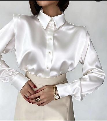 svileni top: Satenska ženska košulja – klasičan kroj
S M L Xl — 5