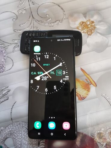 прокат плейстейшен 4: Samsung Galaxy A71 5G, 128 GB, rəng - Yaşıl, Sensor, Barmaq izi, İki sim kartlı