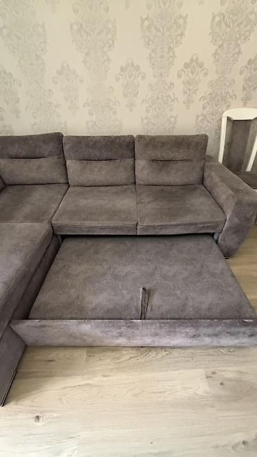 reception masa: Künc divan – transformasiya olunan model - Forma: L-şəkilli künc — 2