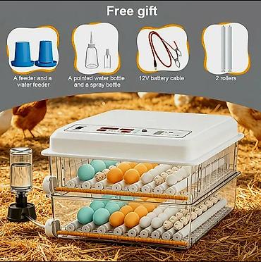 инкубаторы для яиц: 120 yumurtalı, ikiqat enerji mənbəli inkubator - 5 çıxartma rejimi: 4 — 3