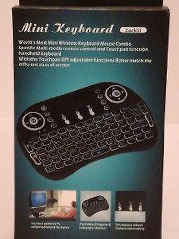 Tastature: Mini bežična tastatura sa touchpadom (backlit) - Kompaktna QWERTY — 10