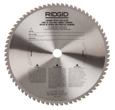 Alətlər: Original Ridgid karbid mişar. Qığılcımsız kəsim. 305mm Made in USA