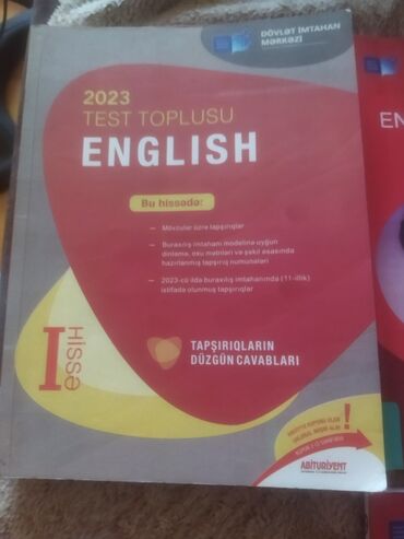 dvd diskler: Yeni İngilis dili 1 çi hissə test toplusu.İstifadə edilmədiyinə üçün