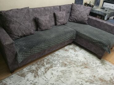 2 ci el divan kreslo: Угловой диван, Б/у, Раскладной, С подъемным механизмом, Ткань, Нет доставки