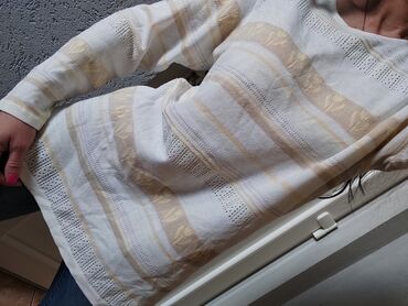 Džemperi, kardigani: Dzemper tunika C&A, belo nude oker, S/M — 6