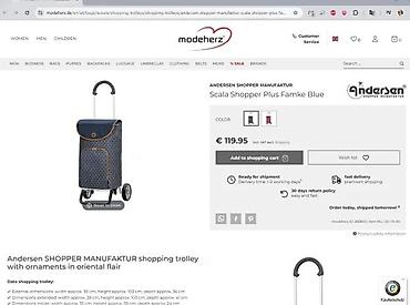 Putni koferi i torbe: Kolica/torba za kupovinu na točkiće - Stabilan metalni ram sa velikim — 12