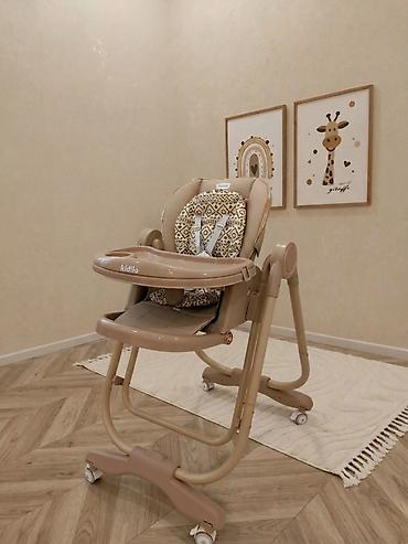 Yemək masaları, oturacaqları: Uşaq yemək stulu – Kidilo ✓ Yellənir, manual idarə olunur ✓ Rahat — 1