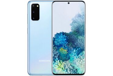 цифровой фото аппарат: Samsung Galaxy S20, Б/у, 128 ГБ, цвет - Голубой, 1 SIM, 2 SIM