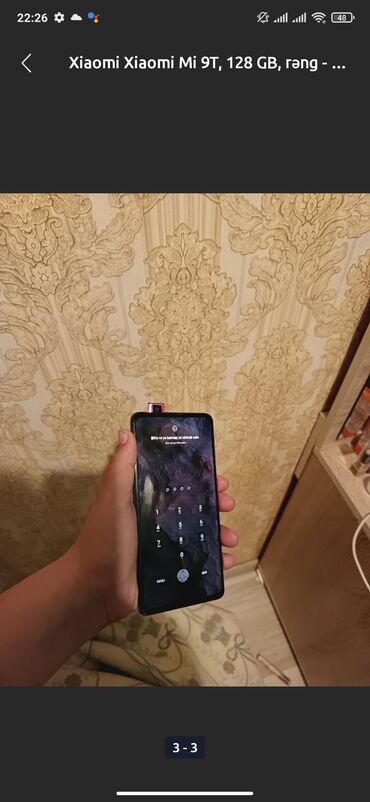Xiaomi: Xiaomi Xiaomi Mi 9T, 128 GB, rəng - Qara, 
 Barmaq izi