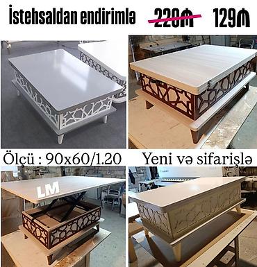 tək stol: Kvadrat masa, Təkərli, Pulsuz çatdırılma, Pulsuz quraşdırılma — 1