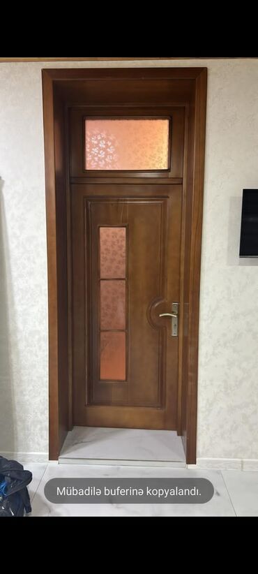 Otaq qapısı 2 eded 90x255 ölçüdə təmiz şam ağacından olan qapılardr