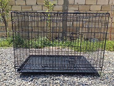 аквариум пластик: Metall qəfəs – it və ya digər ev heyvanları üçün - Material: möhkəm — 2