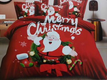 Posteljina: Bračna, Poliester, bоја - Crvena — 10