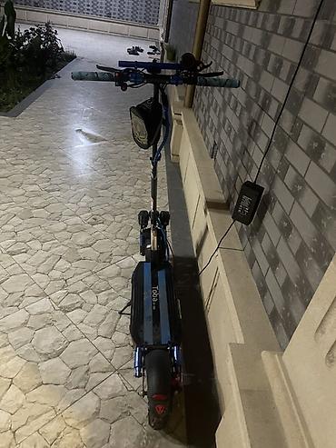 elektrik velo: Elektrik skuter – off-road təkərlər və güclü işıqlanma ilə saata 60 km — 4