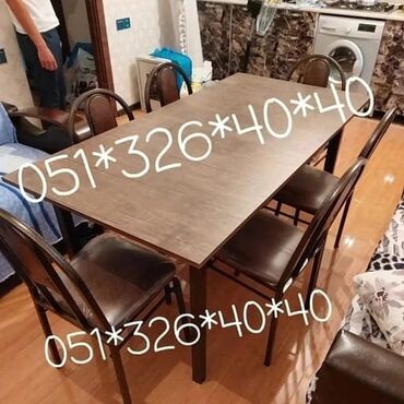 Masa və oturacaq dəstləri: Qonaq otağı üçün, Yeni, Dördbucaq masa, 4 stul -da lalafo.az — 19 Masa və oturacaq dəstləri: Qonaq otağı üçün, Yeni, Dördbucaq masa, 4 stul — 19