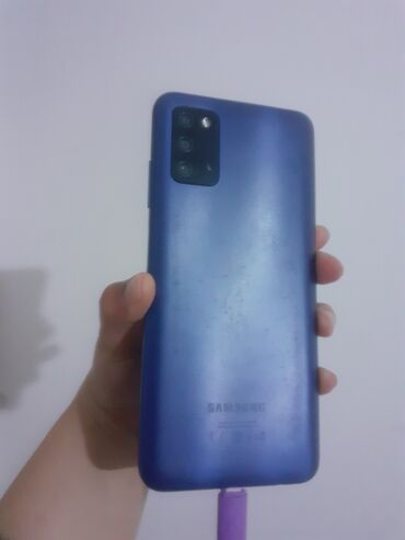 Samsung: Samsung Galaxy A03s, 32 GB, rəng - Göy, İki sim kartlı, Barmaq izi